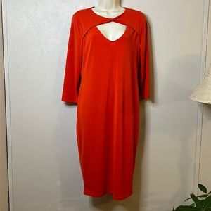 BELLE & SKY | DRESS | BODYCON | LG | RED